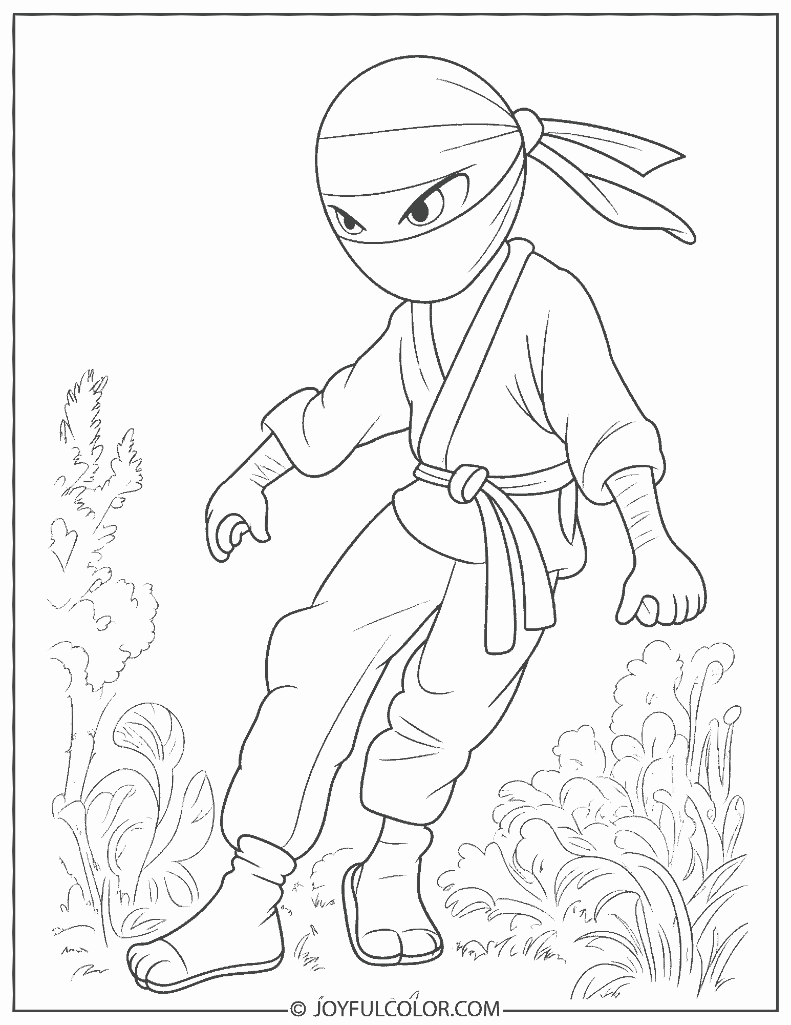 Greninja Cool Pose Coloring Page