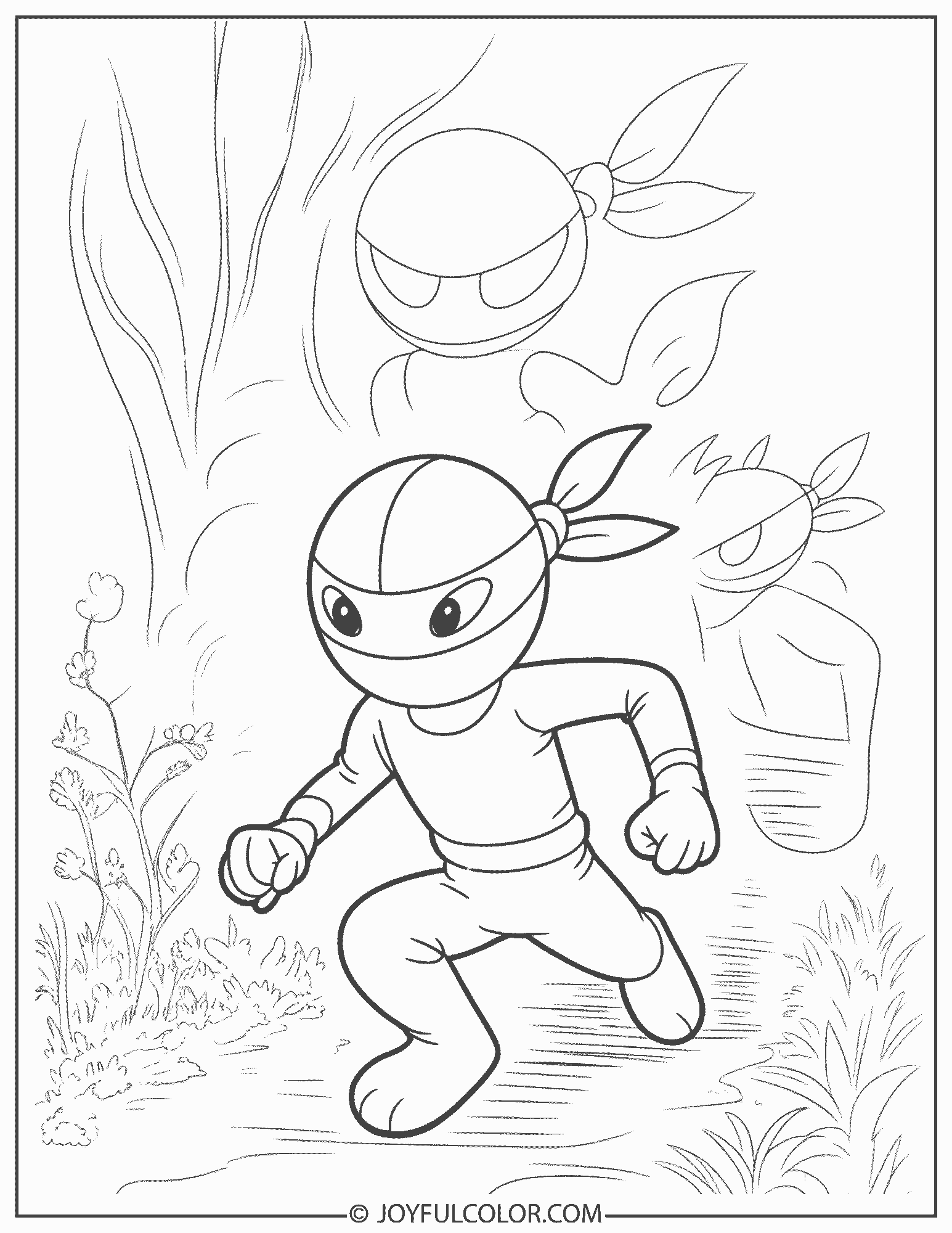 Greninja Shadow Sneak Coloring Page