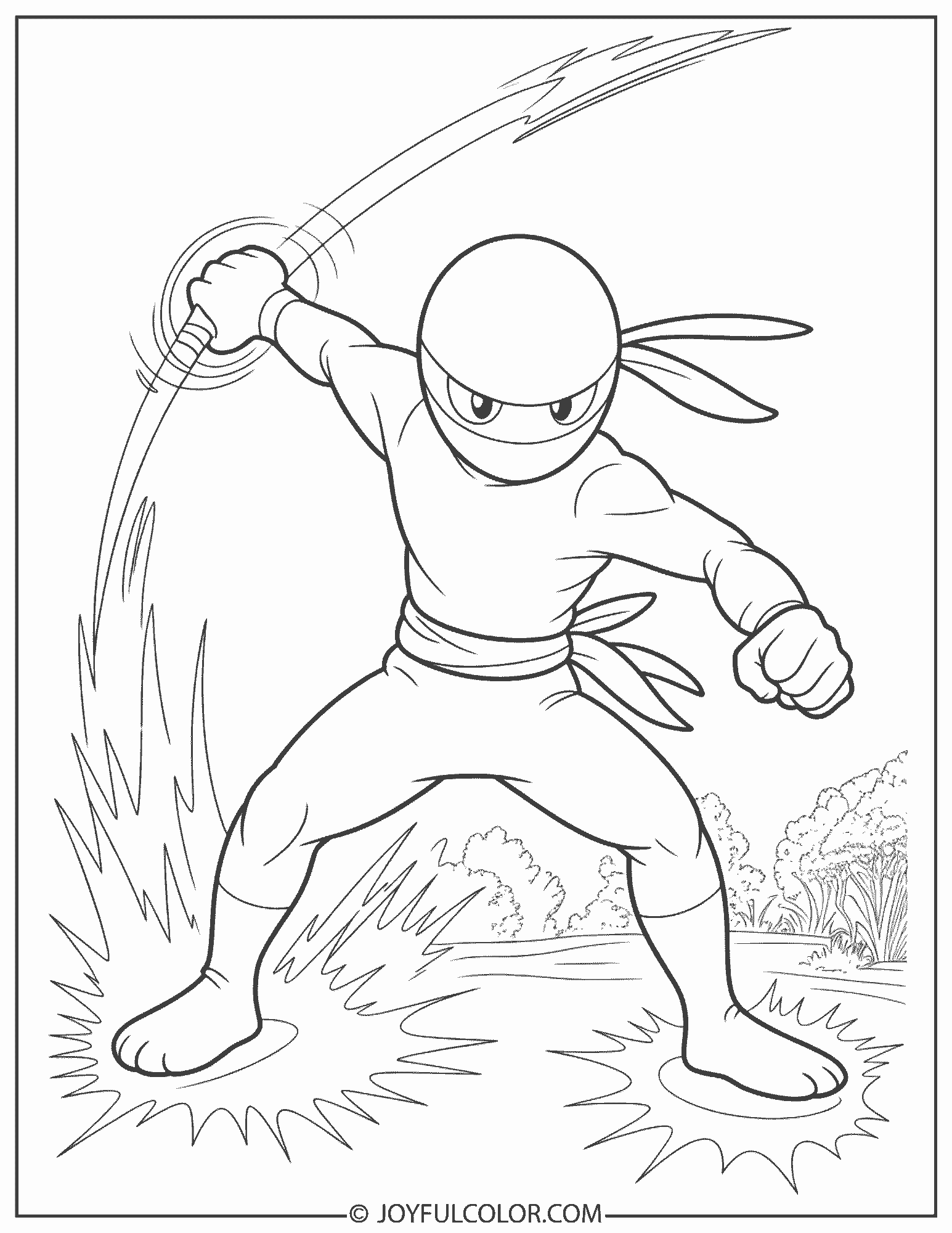 Greninja Smash Pose Coloring Page