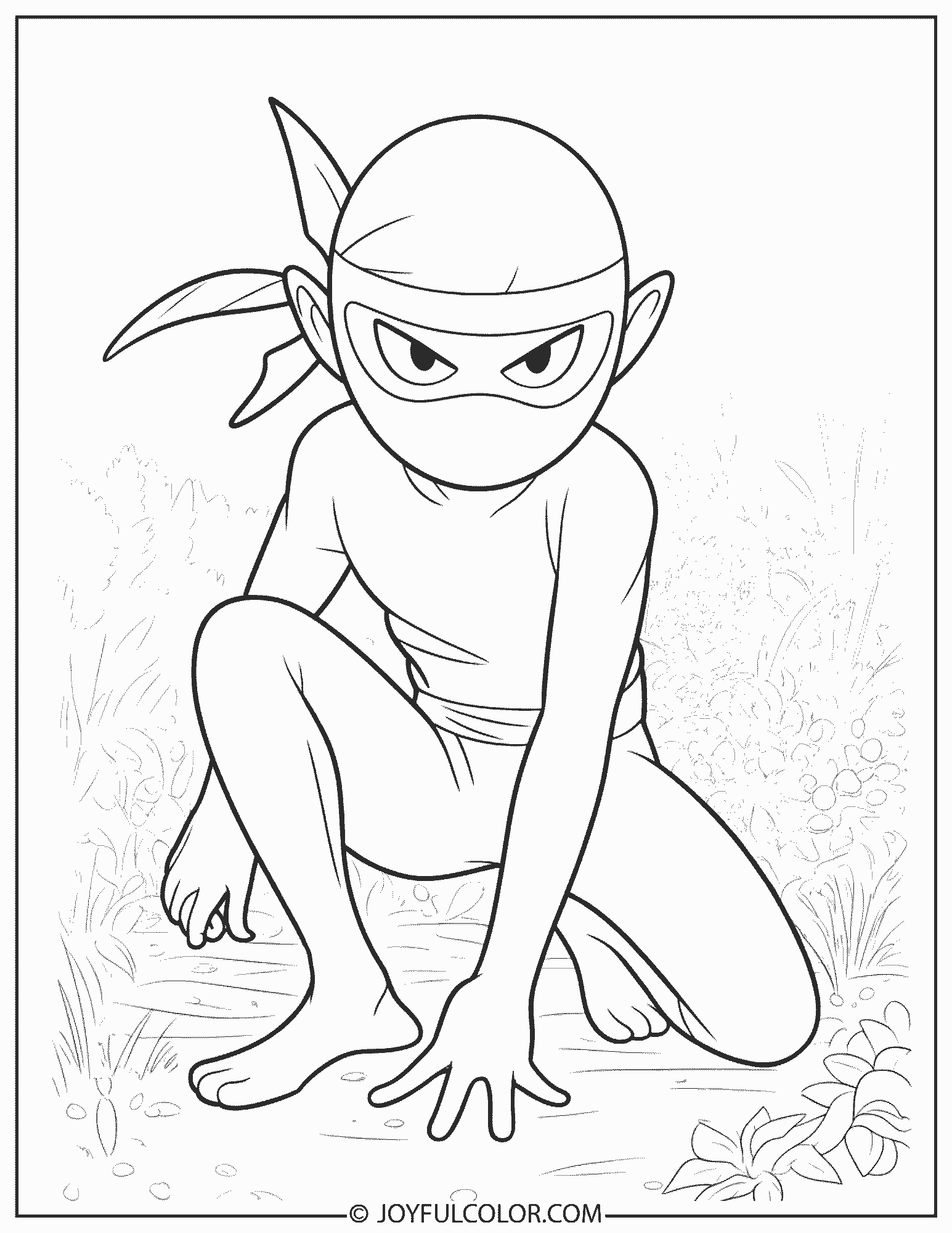 Greninja Stealth Coloring Page