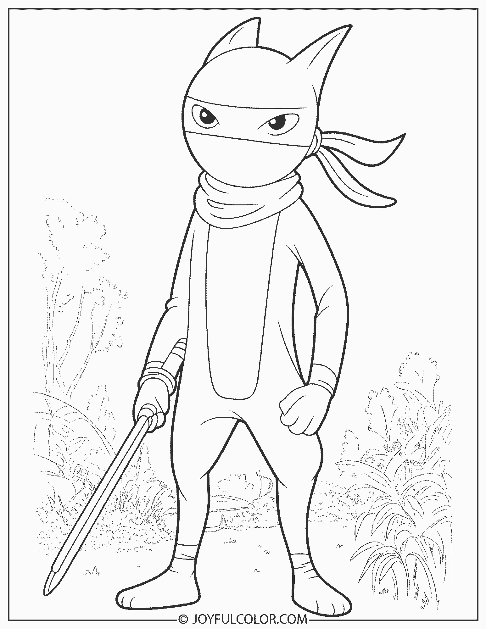 Greninja Stylish Coloring Page