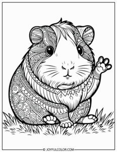 20 Guinea Pig Coloring Pages to Print at Home - FREE Download