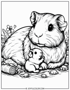 20 Guinea Pig Coloring Pages to Print at Home - FREE Download