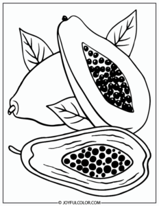 Fruit Coloring Pages Printable for Free Download