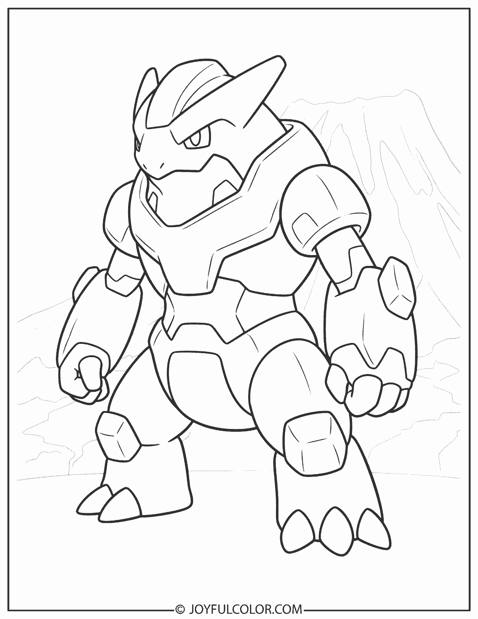 Heatran Coloring Page