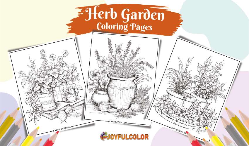 Herb Garden Coloring Pages