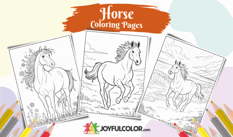 22 FREE Printable Horse Coloring Pages for Kids & Adults