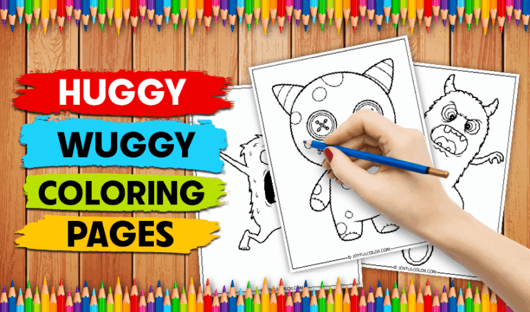 20 FREE Printable Huggy Wuggy Coloring Pages For Kids
