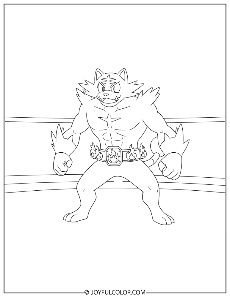Incineroar Coloring Page 2