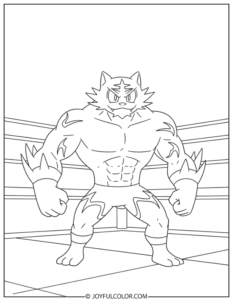 Incineroar Coloring Page