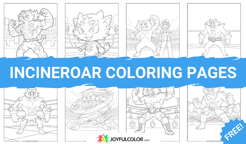 Incineroar Coloring Pages