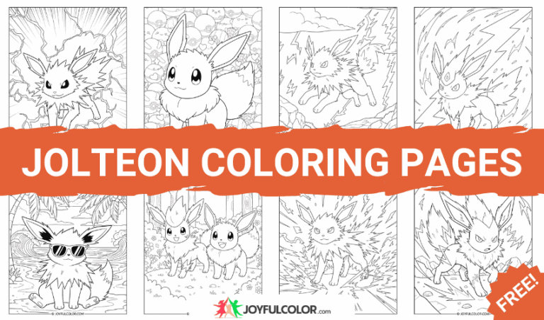 Jolteon Coloring Pages Thumbnail