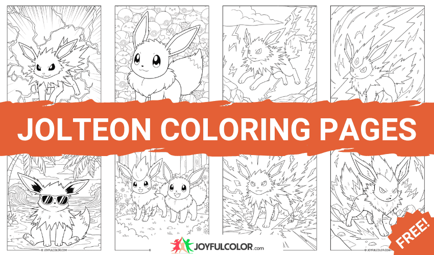 Jolteon Coloring Pages Thumbnail