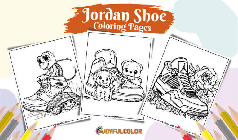 20 Jordan Shoe Coloring Pages Printable for Free Download