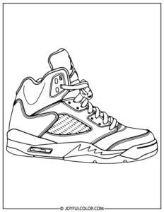 20 Jordan Shoe Coloring Pages Printable for Free Download