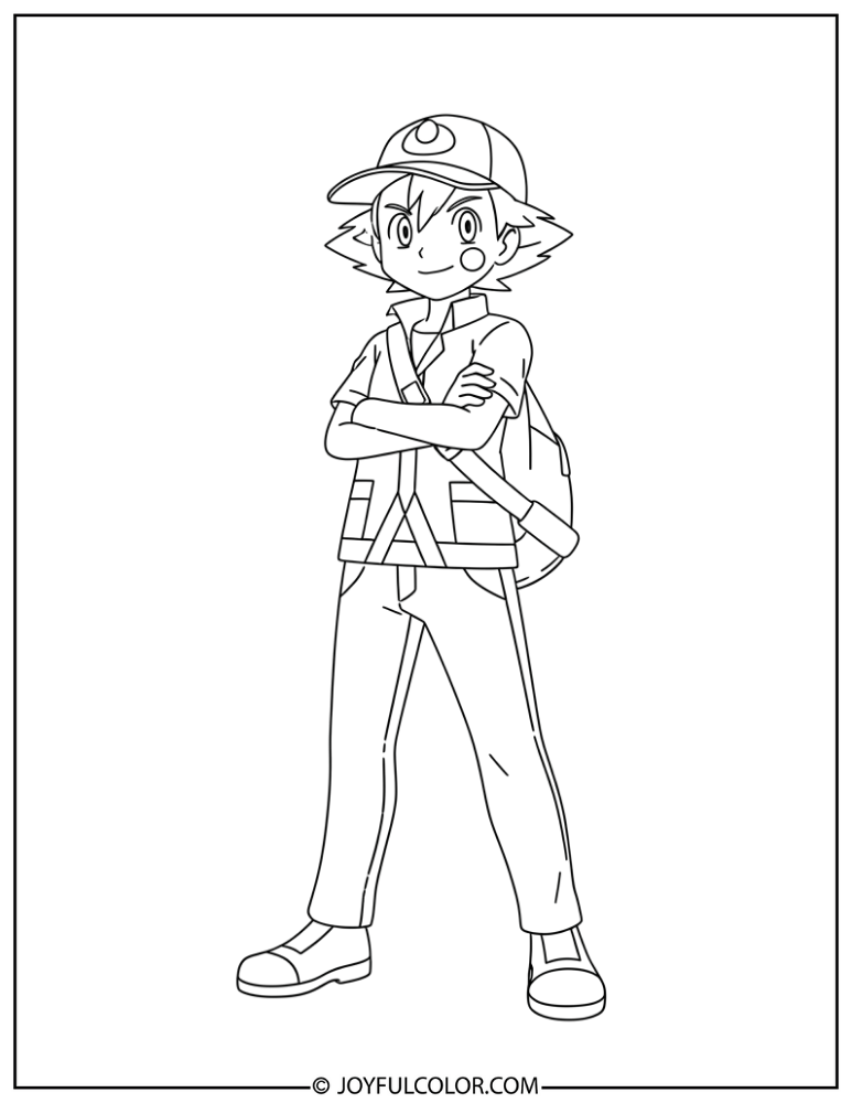 Journeys Ash Coloring Page