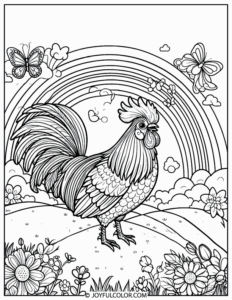 20 FREE Printable Rooster Coloring Pages for All Ages!