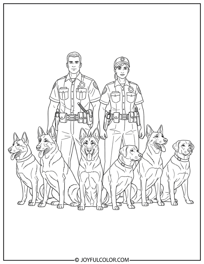 K9 Unit Group Coloring Page