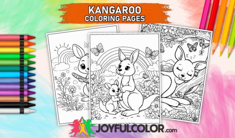 Kangaroo Coloring Pages