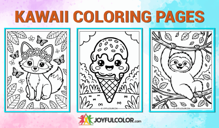 24 Free Printable Kawaii Coloring Pages For Kids