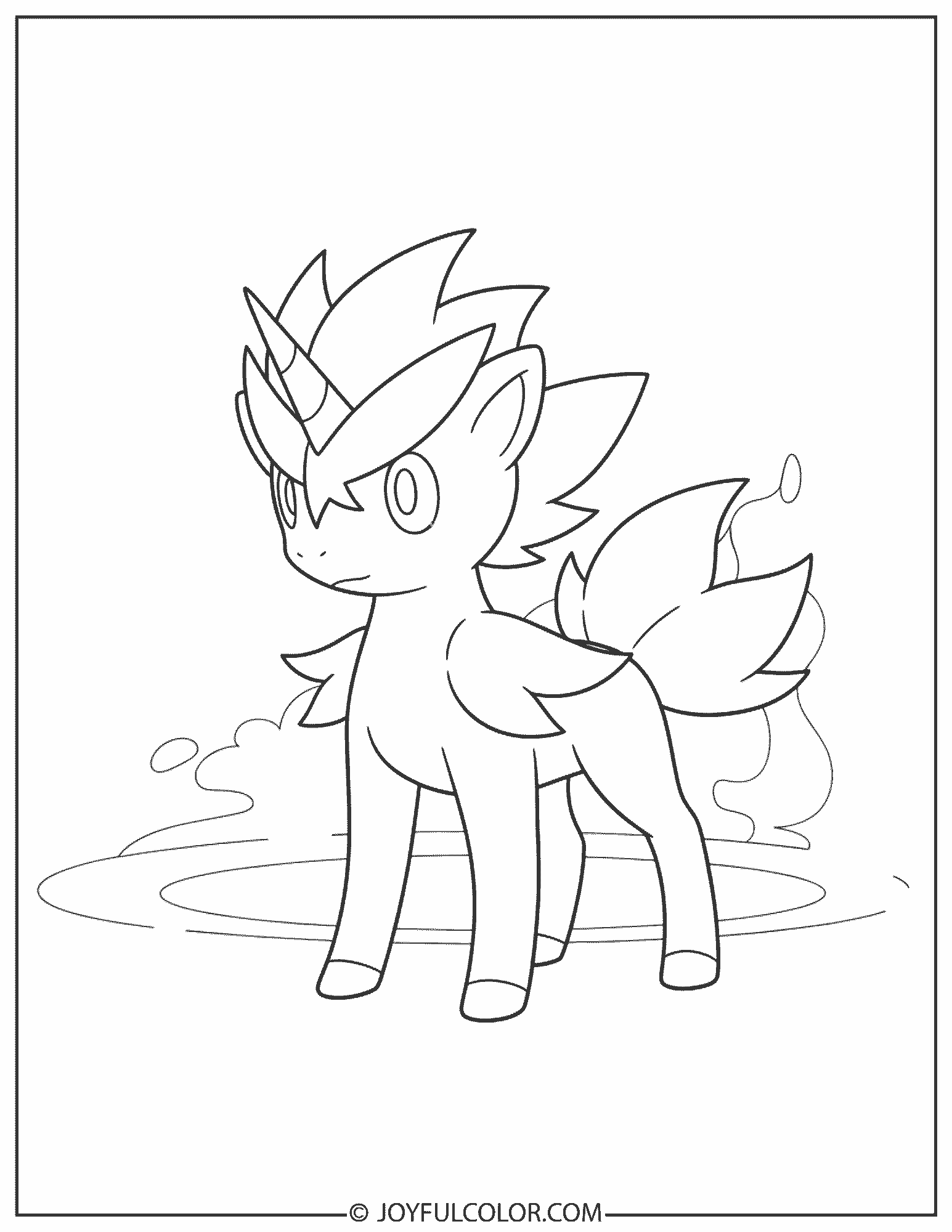 Keldeo Ordinary Forme Coloring Page