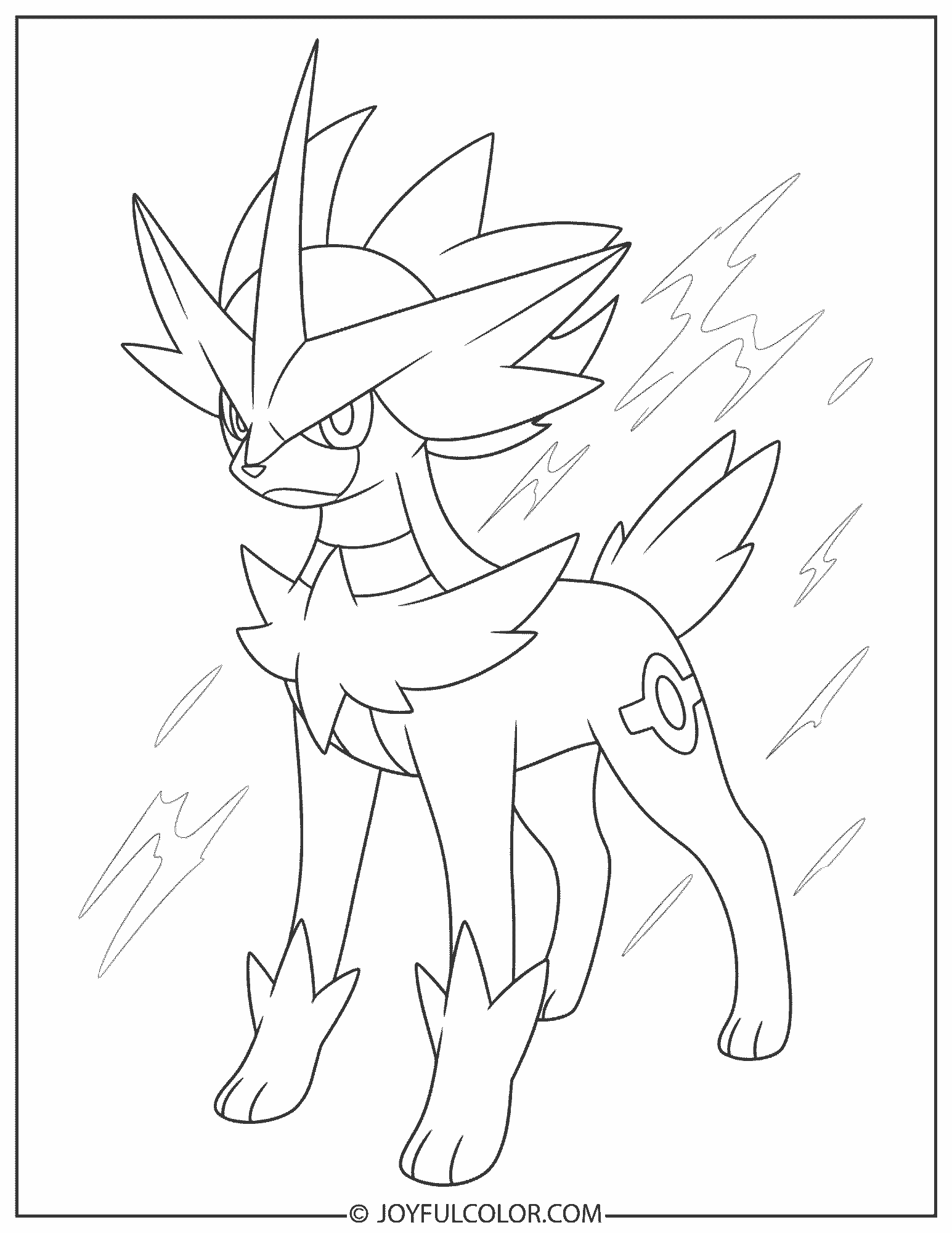Keldeo Resolute Forme Coloring Page