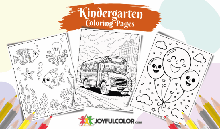 20 FREE Printable Kindergarten Coloring Pages For Kids