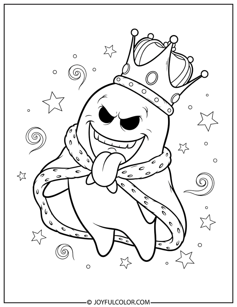 King Boo Coloring Page