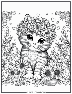 FREE & Easy To Print Kitten Coloring Pages for All Ages!