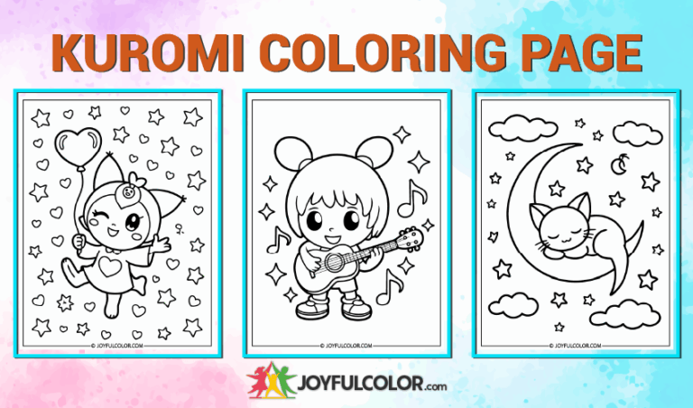 FREE Printable Kuromi Coloring Pages