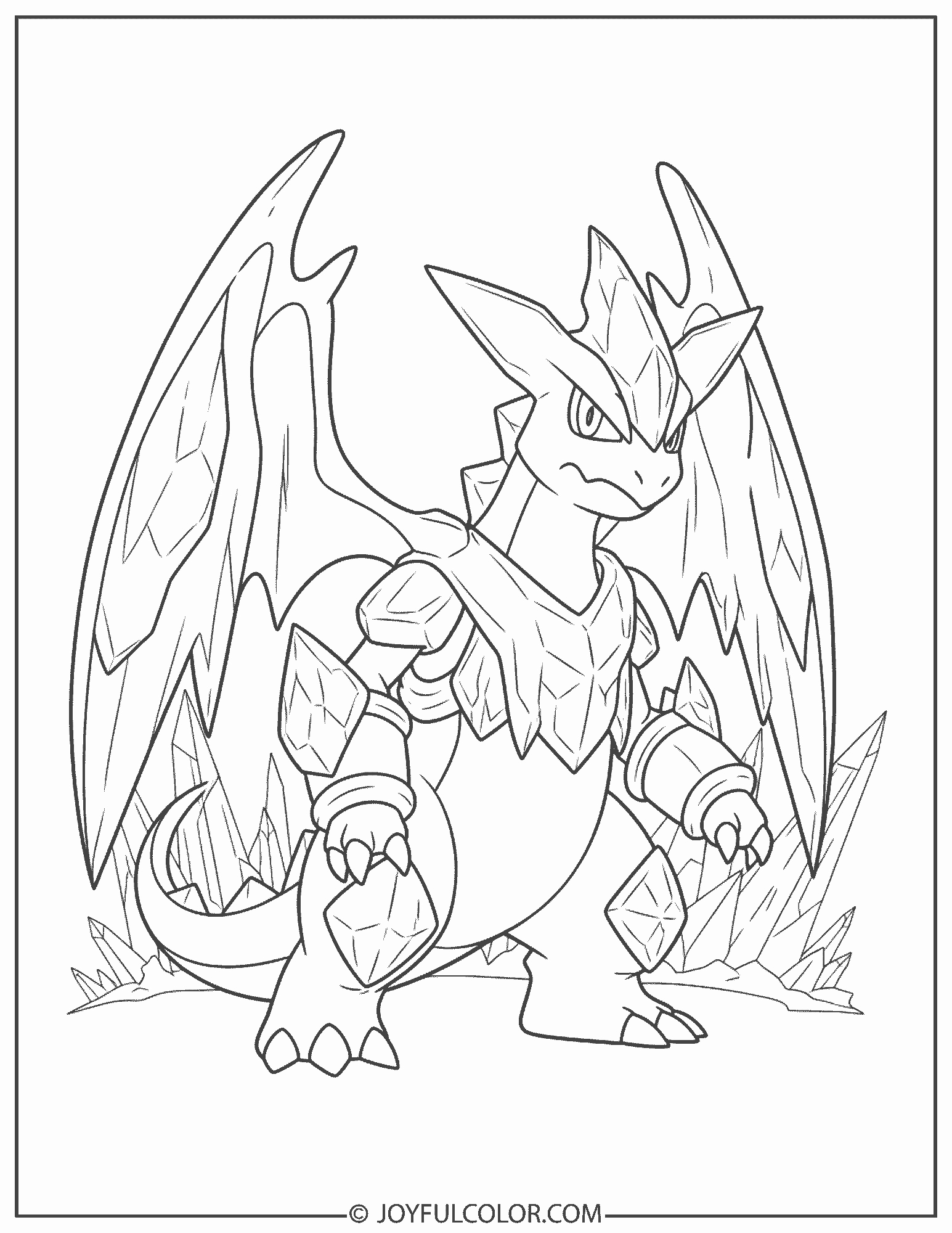 Kyurem Coloring Page