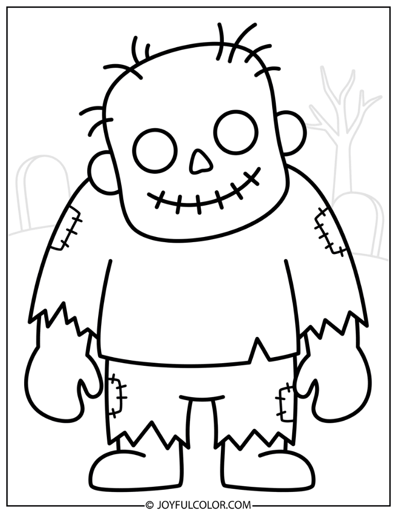 Large Easy Zombie for Toddlers