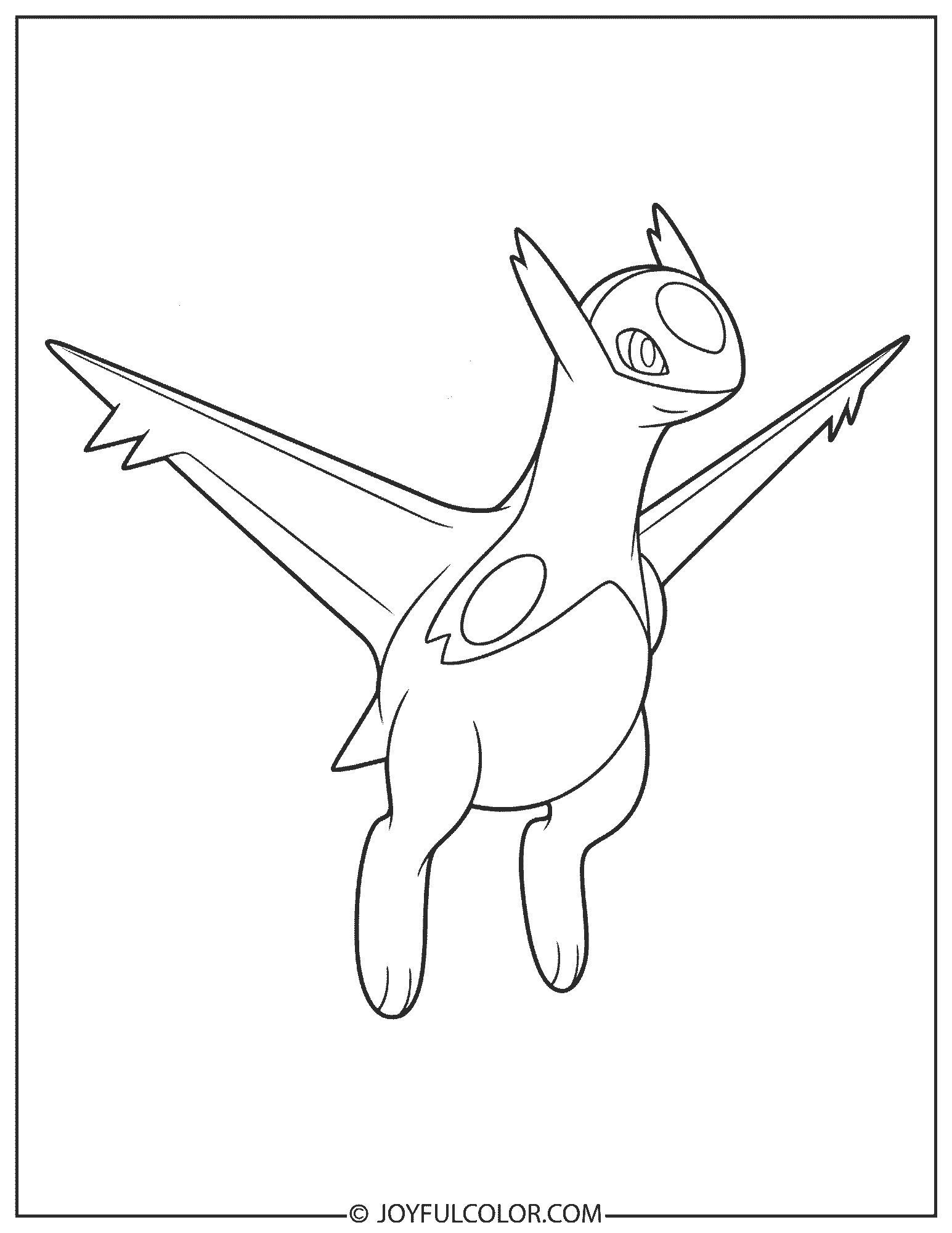 Latios Coloring Page