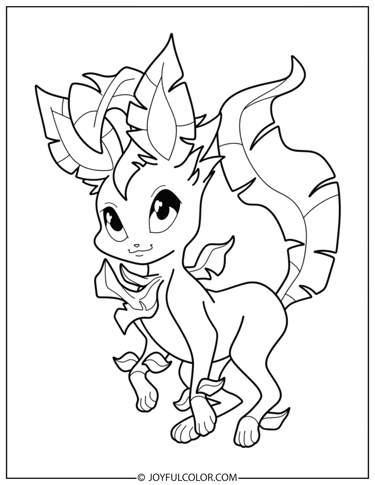 Leafeon Coloring Page