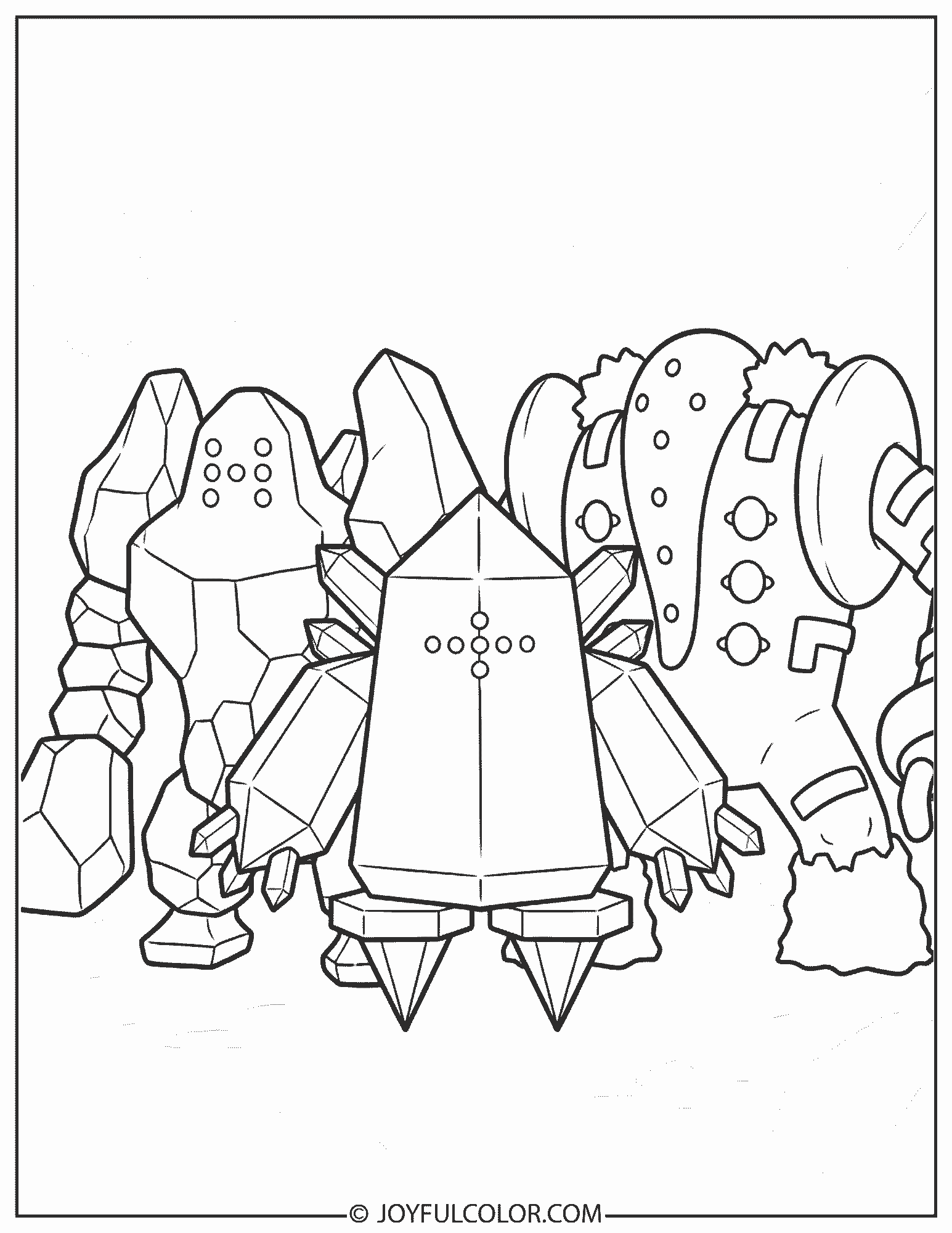 Legendary Titans Coloring Page