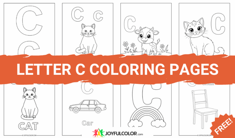 12+ Letter C Coloring Pages for Kids (Free Download)