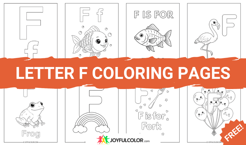 Letter F Coloring Pages