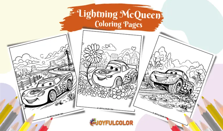 20 Lightning McQueen Coloring Pages Printable PDF for Kids