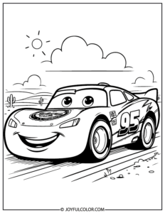 20 Lightning McQueen Coloring Pages Printable PDF for Kids