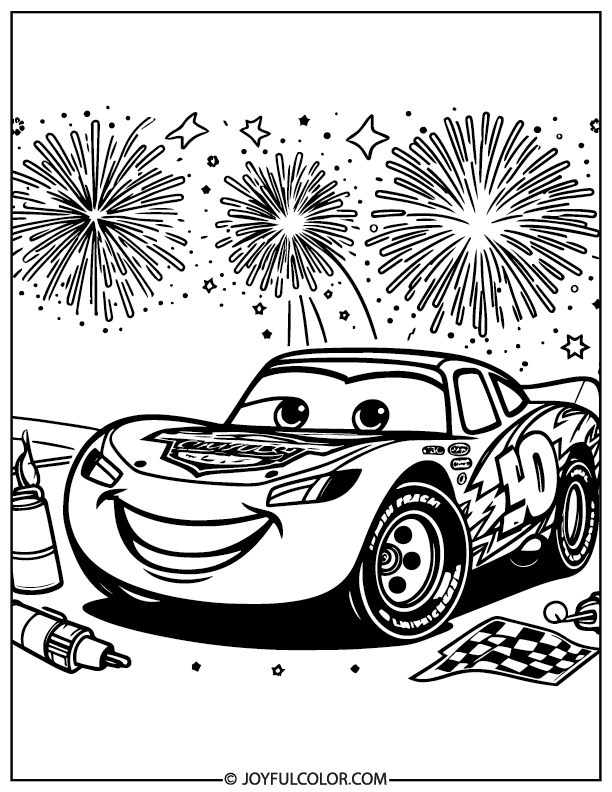 Printable Coloring Pages Lightning Mcqueen 2025 