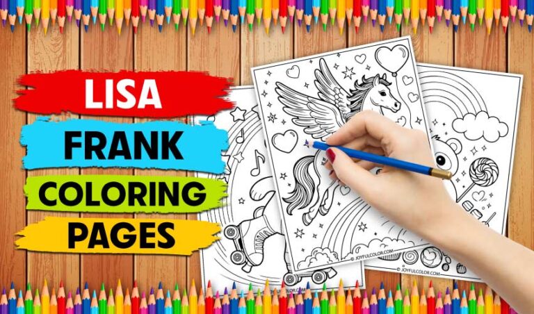 20 Free Printable Lisa Frank Coloring Pages for Kids