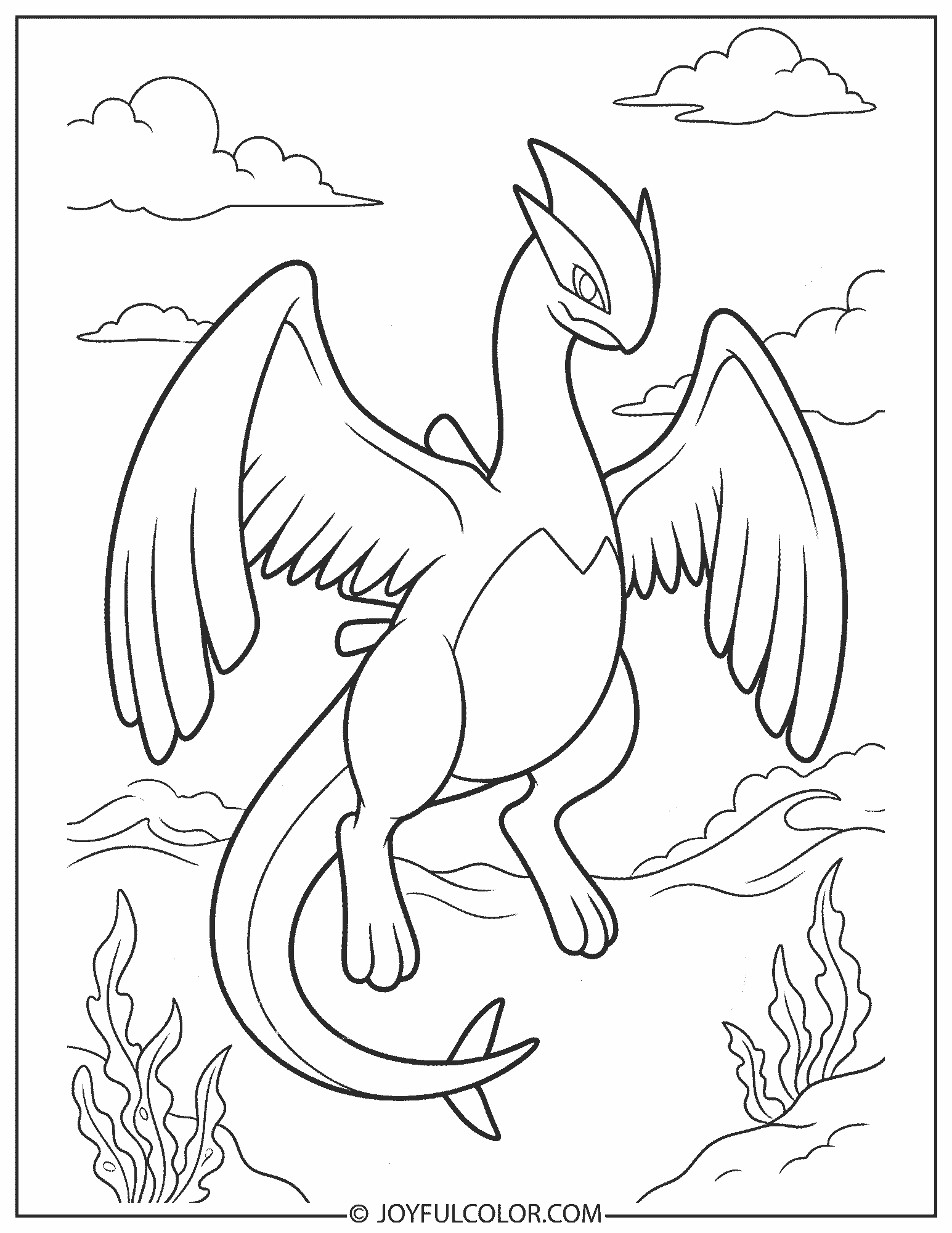 Lugia Coloring Page