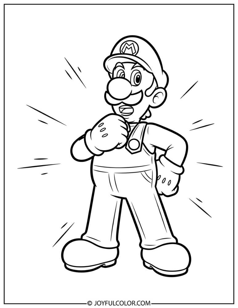 Luigi Brave Coloring Page