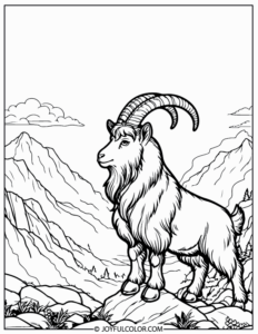 20 Goat Coloring Pages Printable for Free Download