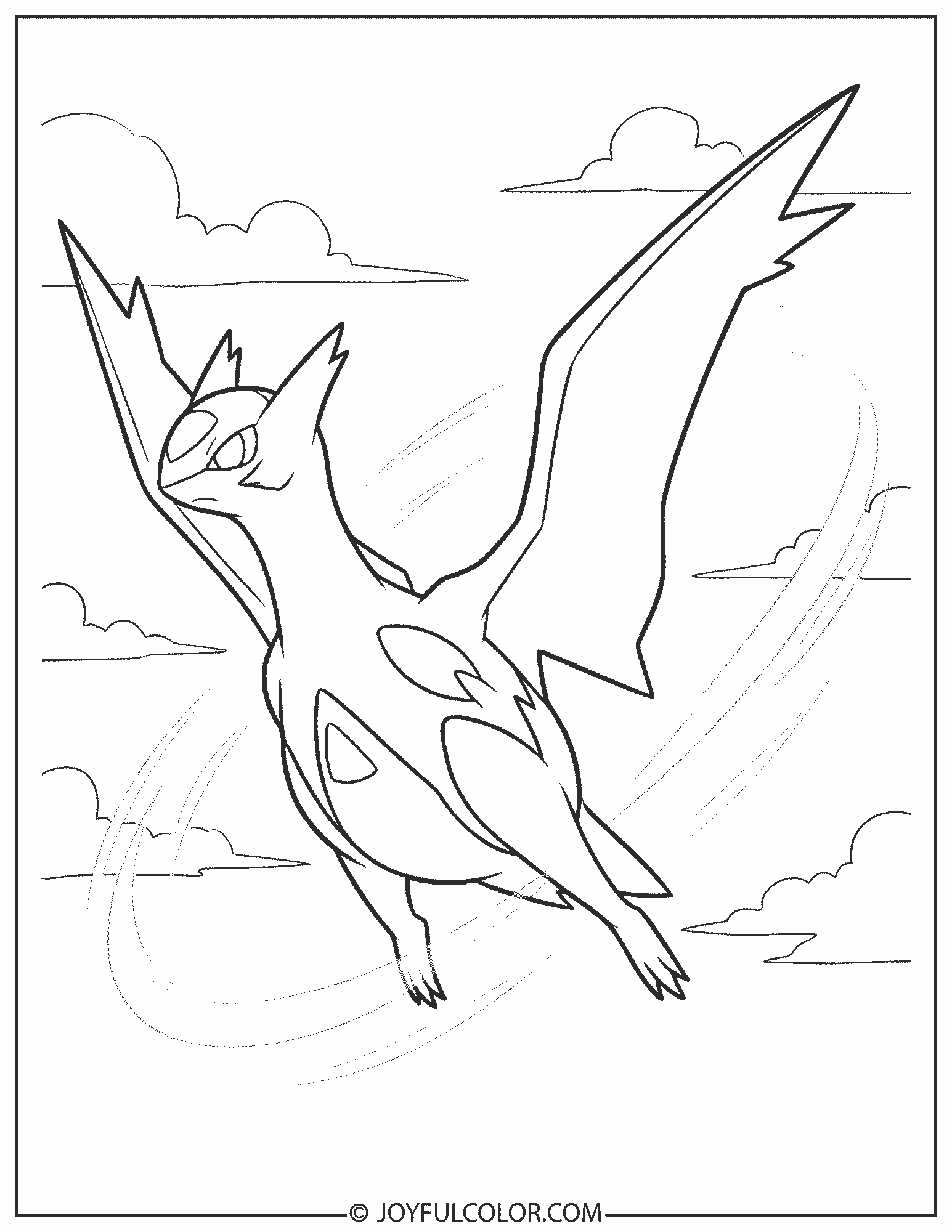 Mega Latios Coloring Page