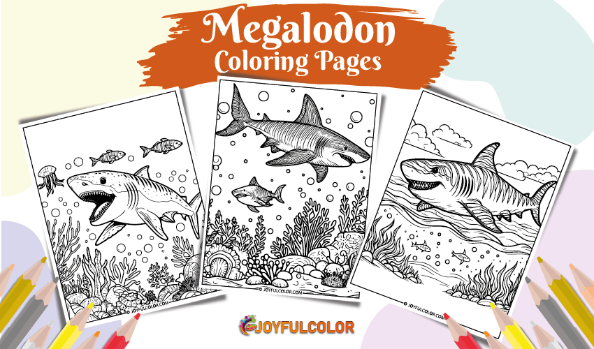 Megalodon Coloring Pages