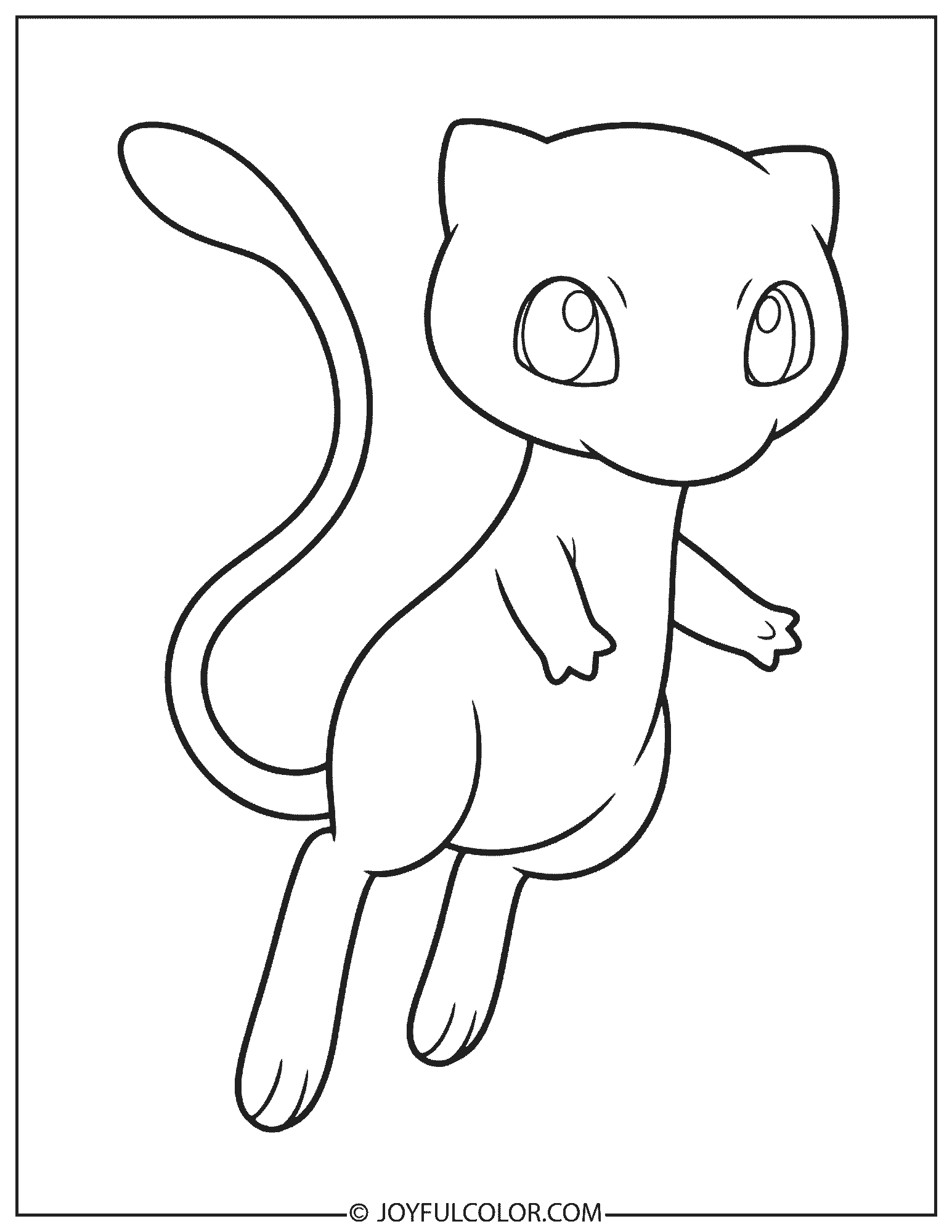 Mew Coloring Page 1