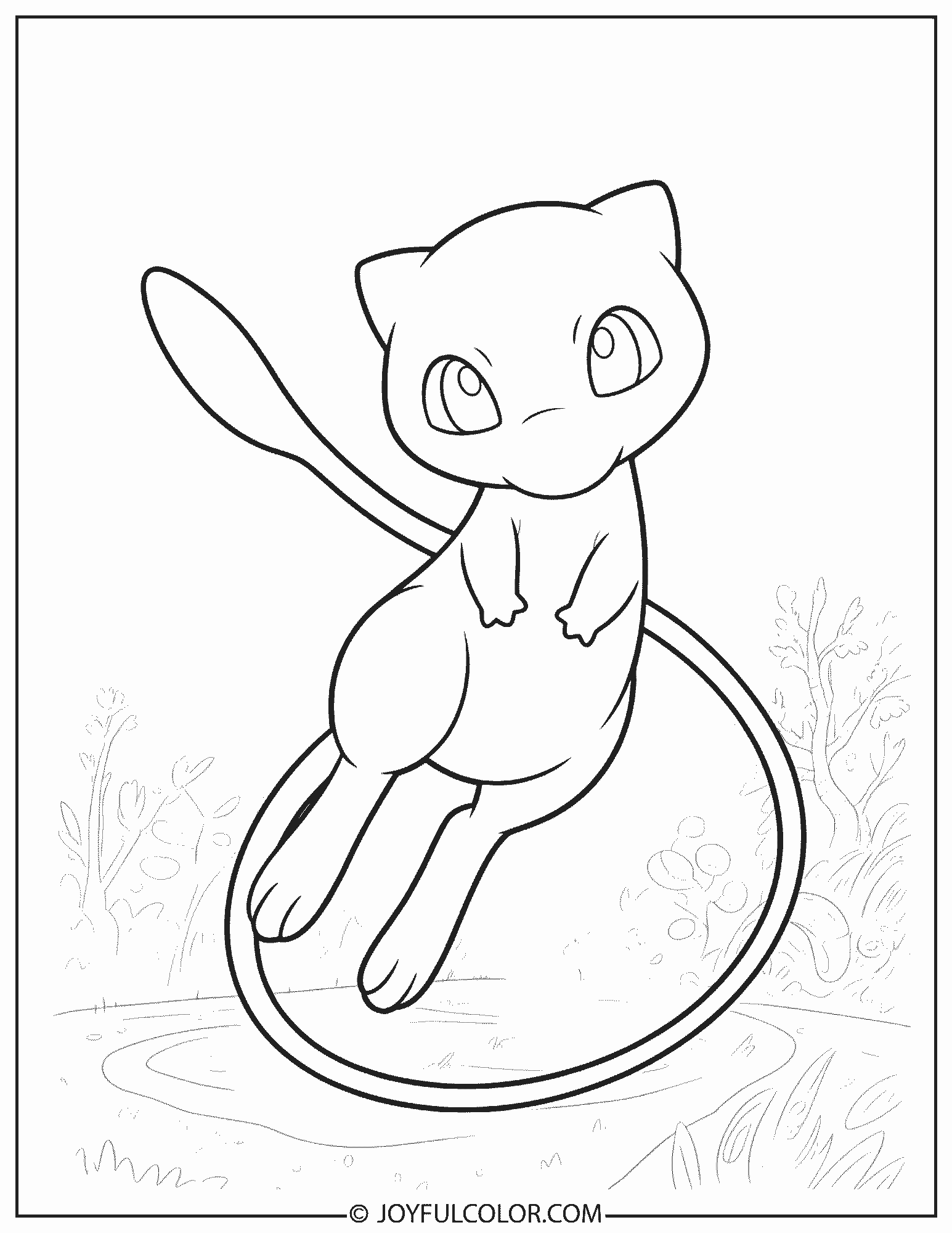 Mew Coloring Page