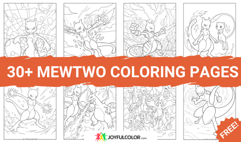 Mewtwo Coloring Pages