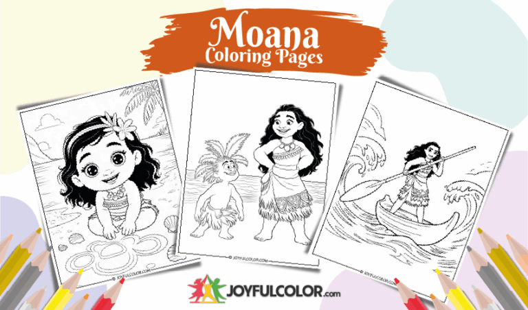 16 FREE Printable Moana Coloring Pages You’ll Love These